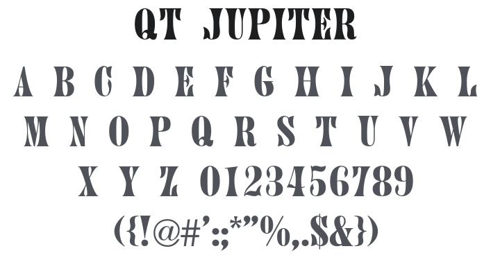 QT Jupiter Font
