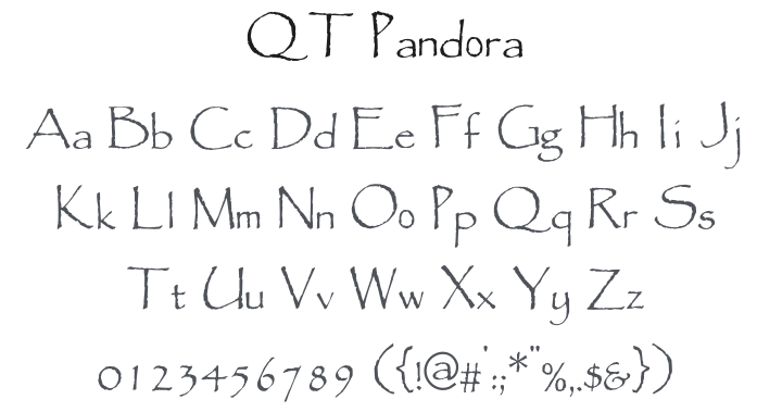 QT Pandora Font