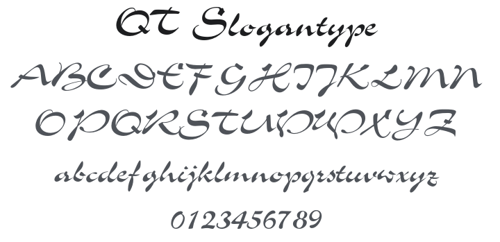 QT Slogantype Font