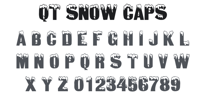 QT Snow Caps Font