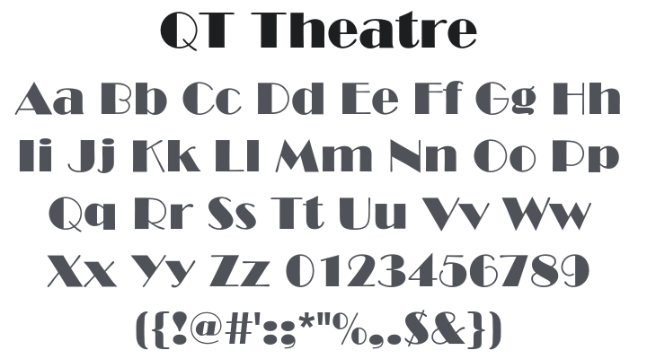 QT Theatre Font