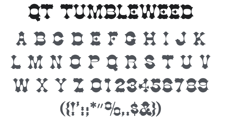 QT Tumbleweed Font