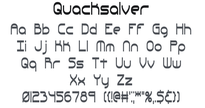 Quacksalver Font