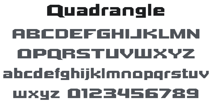 Quadrangle Font