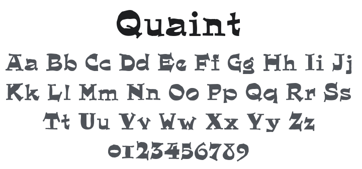Quaint Font