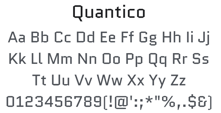 Quantico Font Family
