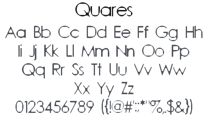 Quares Font