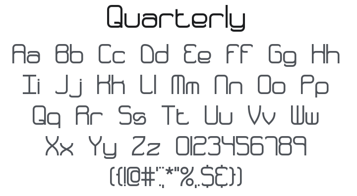 Quarterly Font Family