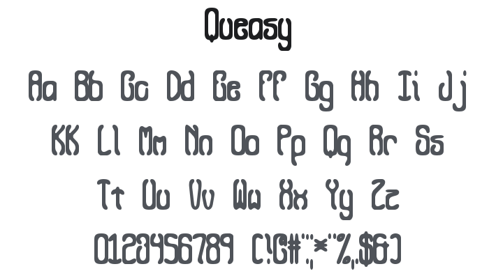 Queasy Font Family
