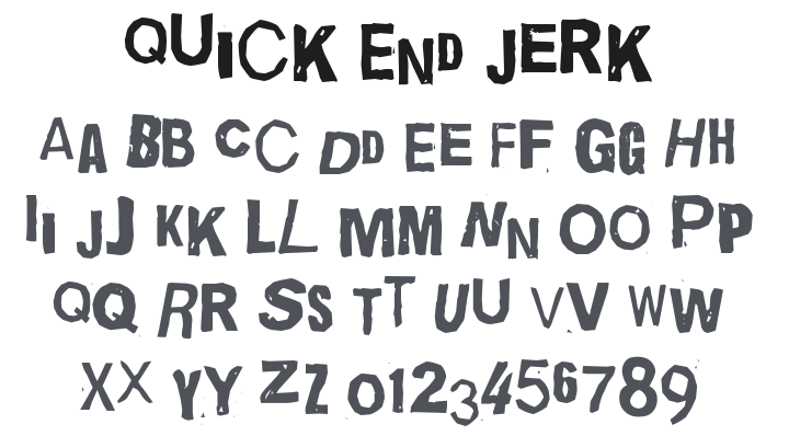 Quick End Jerk Font