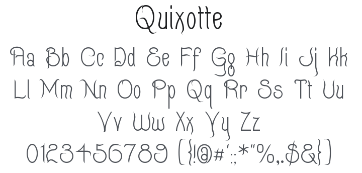 Quixotte Font