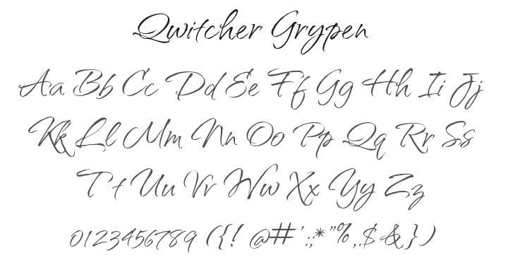 Qwitcher Grypen Font Family