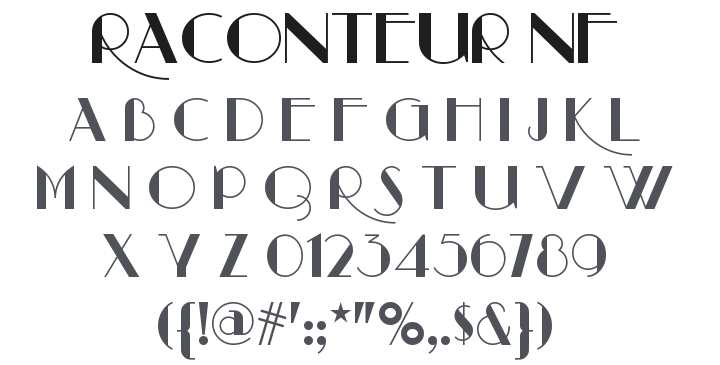 Raconteur NF Font
