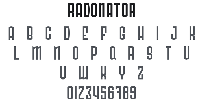 Radonator Font Family