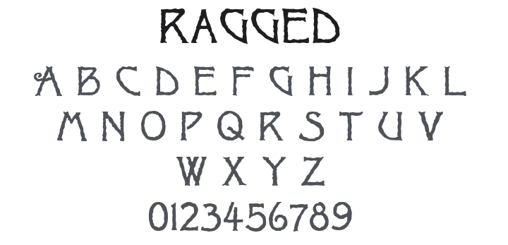 Ragged Font