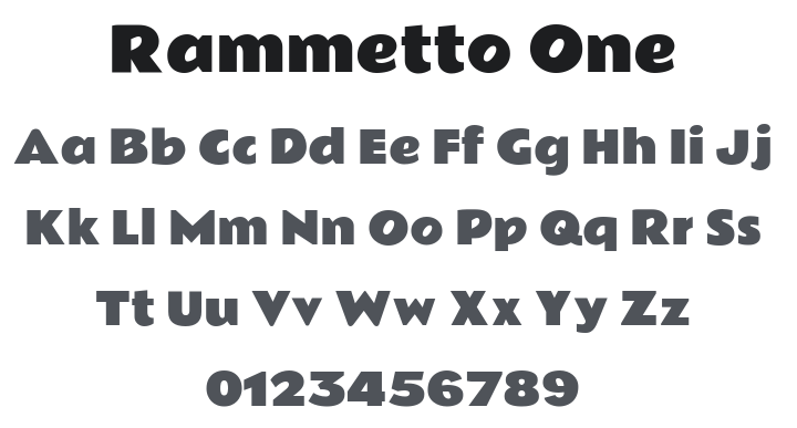 Rammetto One Font