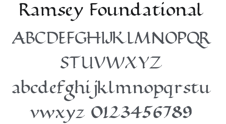 Ramsey Foundational Font