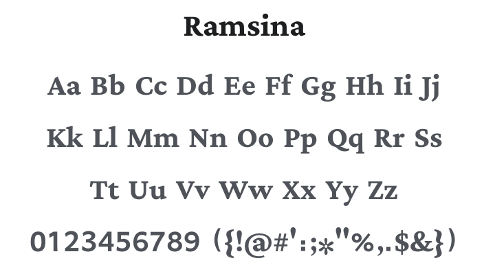 Ramsina Font