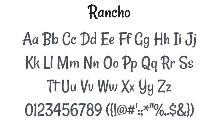 Rancho Font