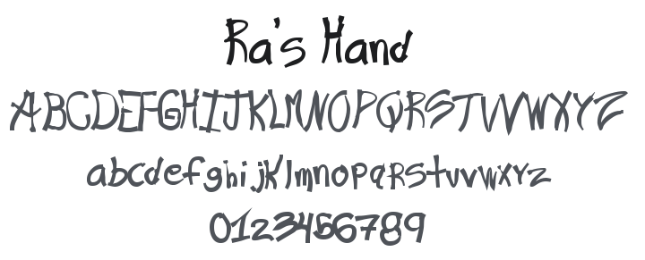 Ra's Hand Font Family