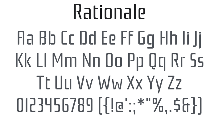 Rationale Font