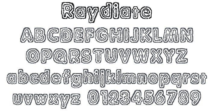 Raydiate Font
