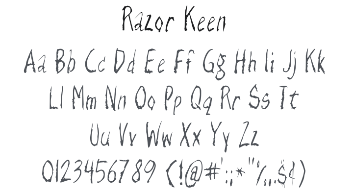 Razor Keen Font