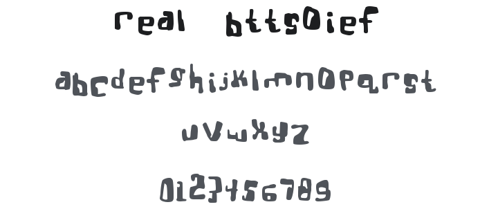 Real Bttsoief Font