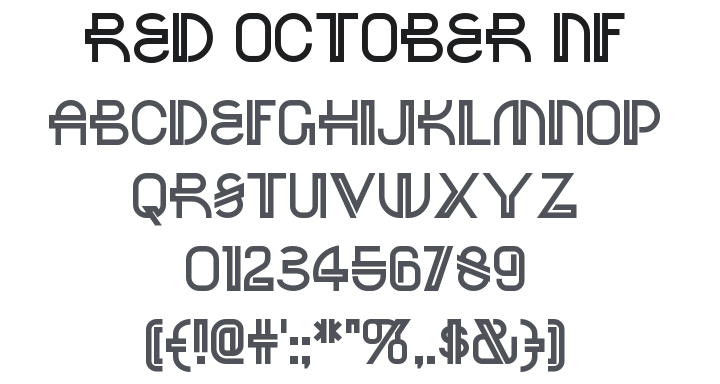 Red October NF Font