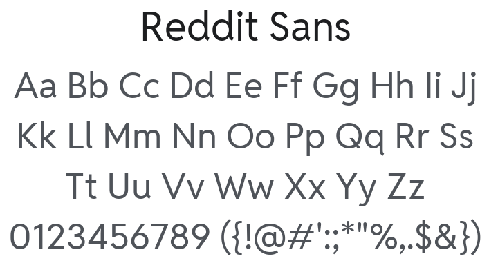Reddit Sans Font Family