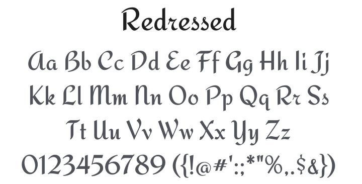 Redressed Font