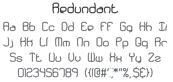 Redundant Font