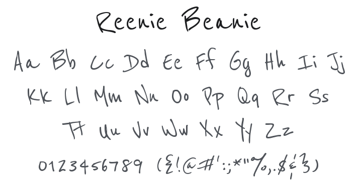 Reenie Beanie Font