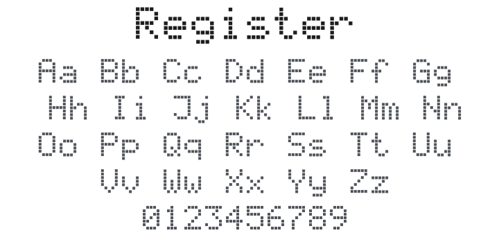 Register Font