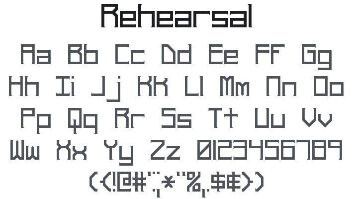 Rehearsal Font Family
