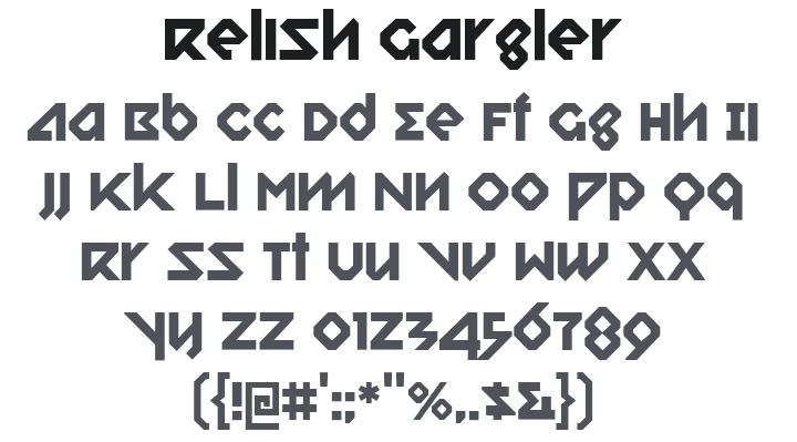 Relish Gargler Font