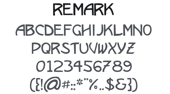 Remark Font