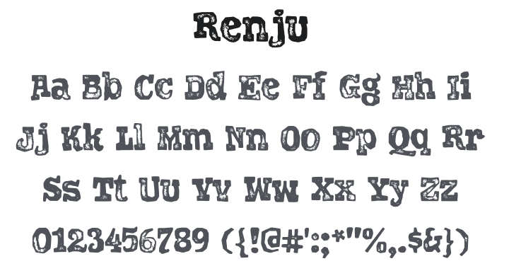 Renju Font