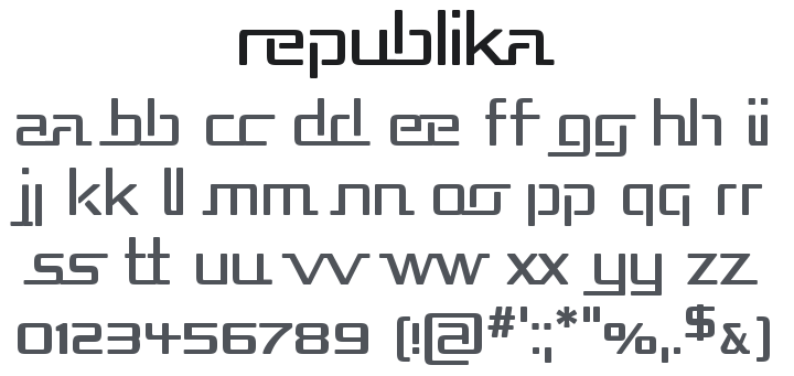 Republika Font Family
