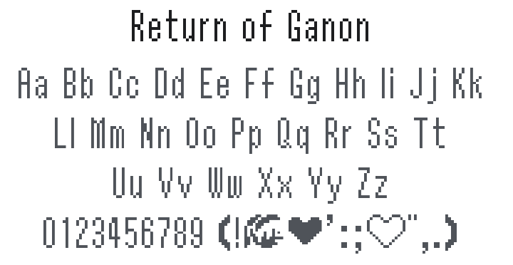 Return of Ganon Font