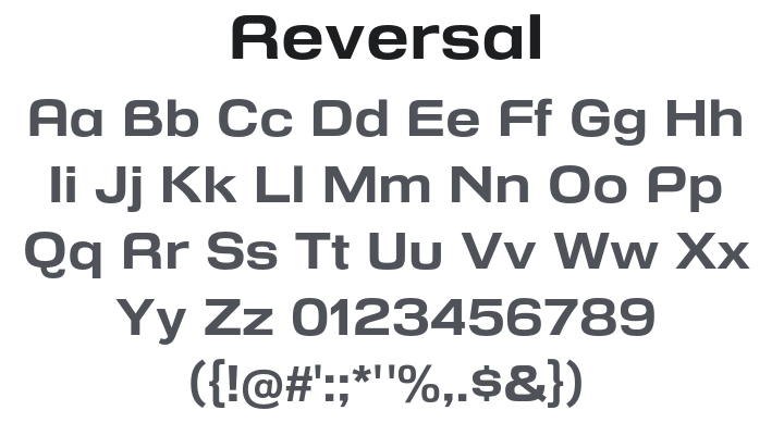 Reversal Font Family