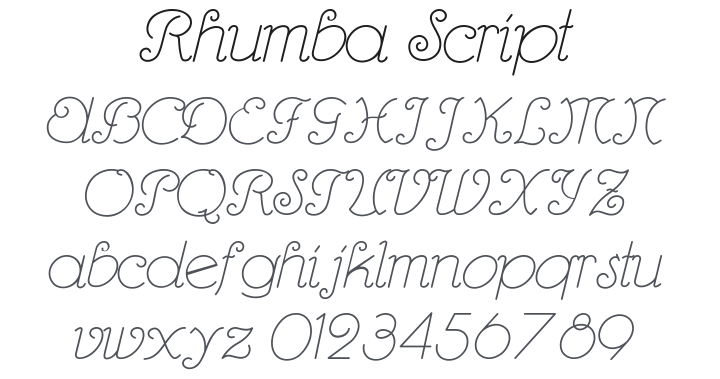 Rhumba Script Font