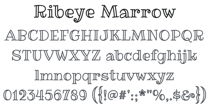 Ribeye Marrow Font