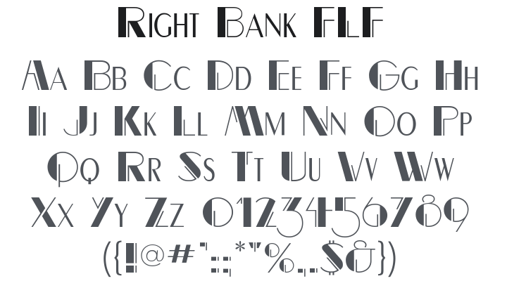Right Bank FLF Font