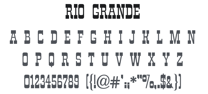 Rio Grande Font
