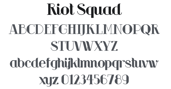 Riot Squad Font