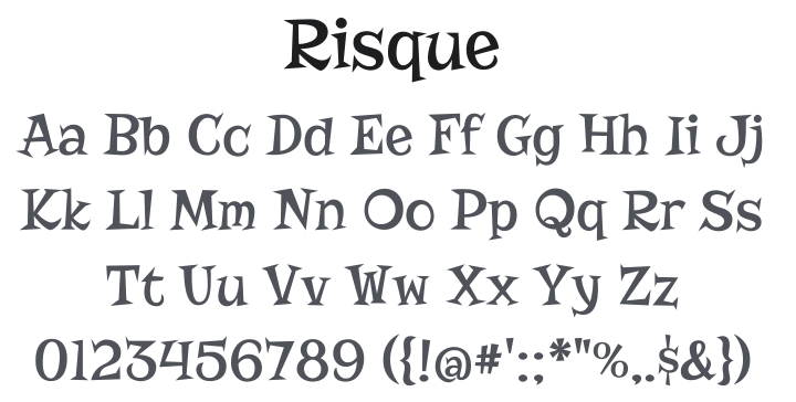 Risque Font