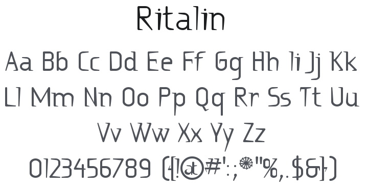 Ritalin Font Family