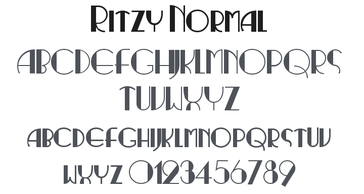 Ritzy Normal Font