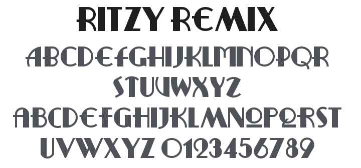 Ritzy Remix Font